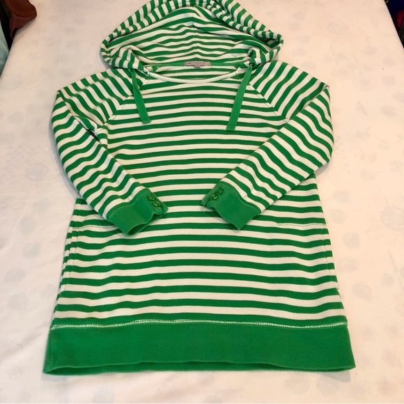 Gap Green White Stripe Hoodie Sweatshirt - Picture 10 of 16